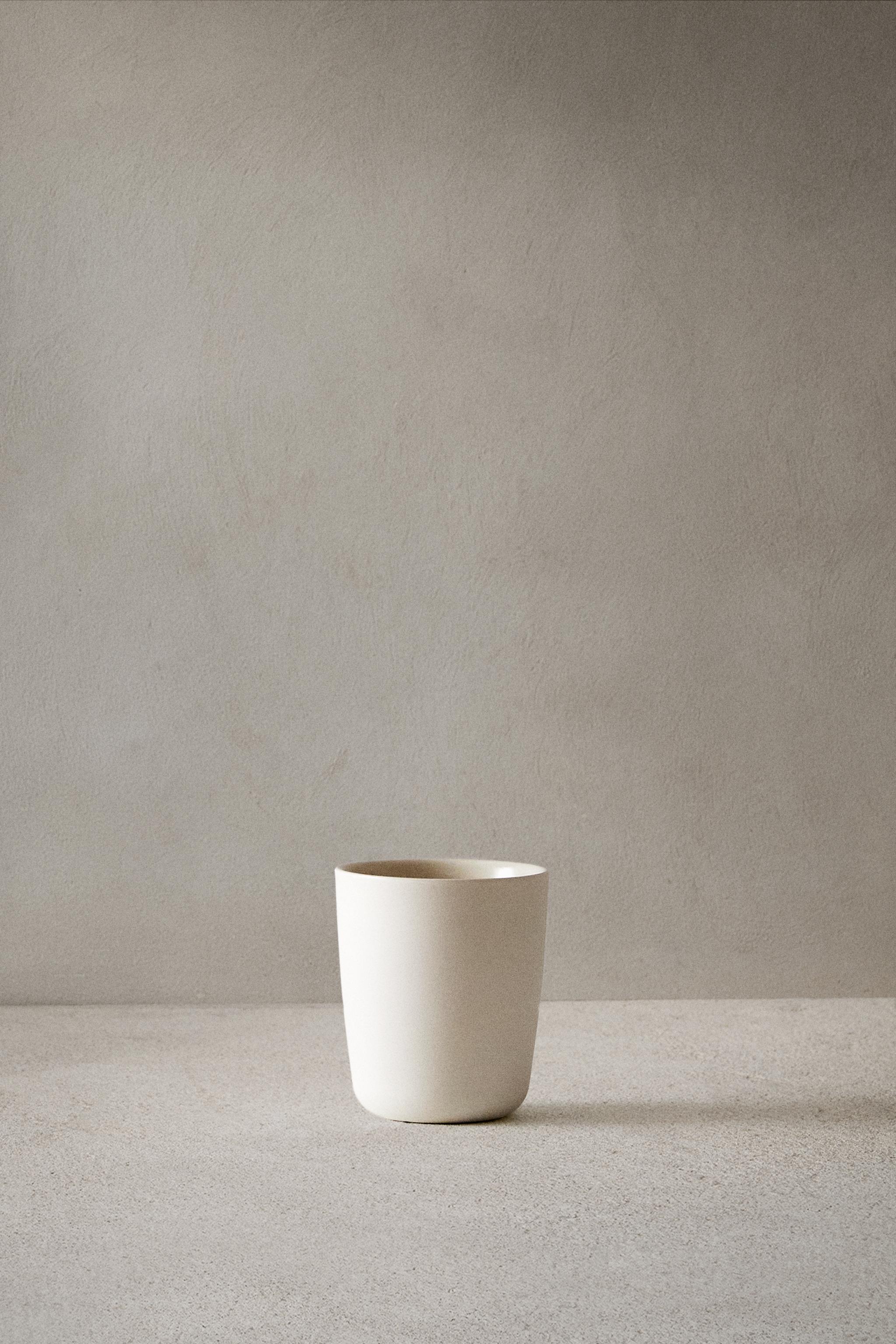 SET OF 2 - CUP 12.51 oz — ecru-white