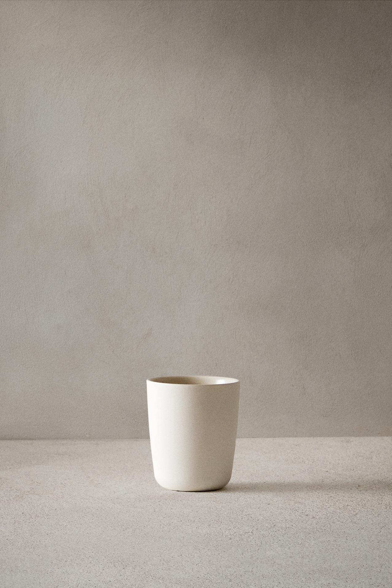 SET OF 2 - CUP 12.51 oz — ecru-white