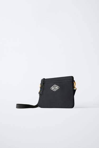 BASIC CROSSBODY BAG - Black by Zara - Image 1