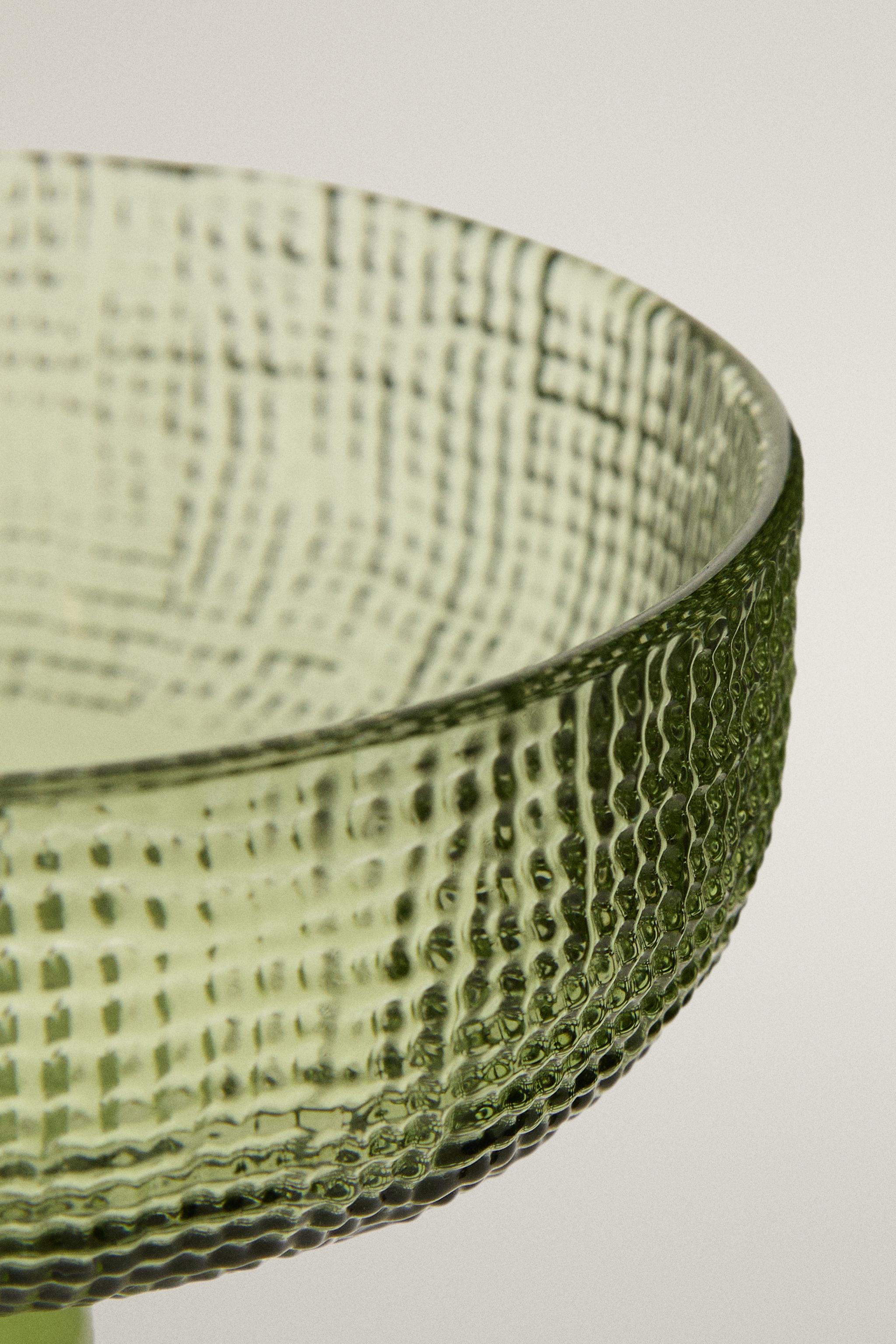 EMBOSSED GLASS ICE-CREAM CUP