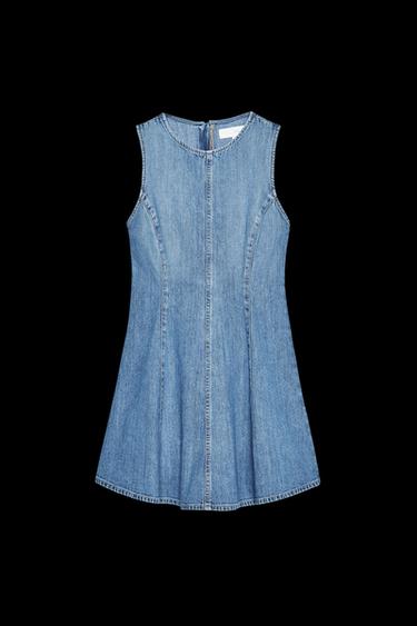 TRF-JEANSKLEID MIT GODETS - Blau von Zara - Bild 0