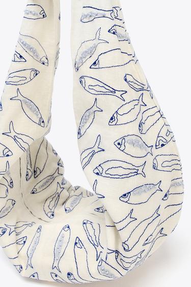 DRAWSTRING BOW BAG - Ecru by Zara - Image 4