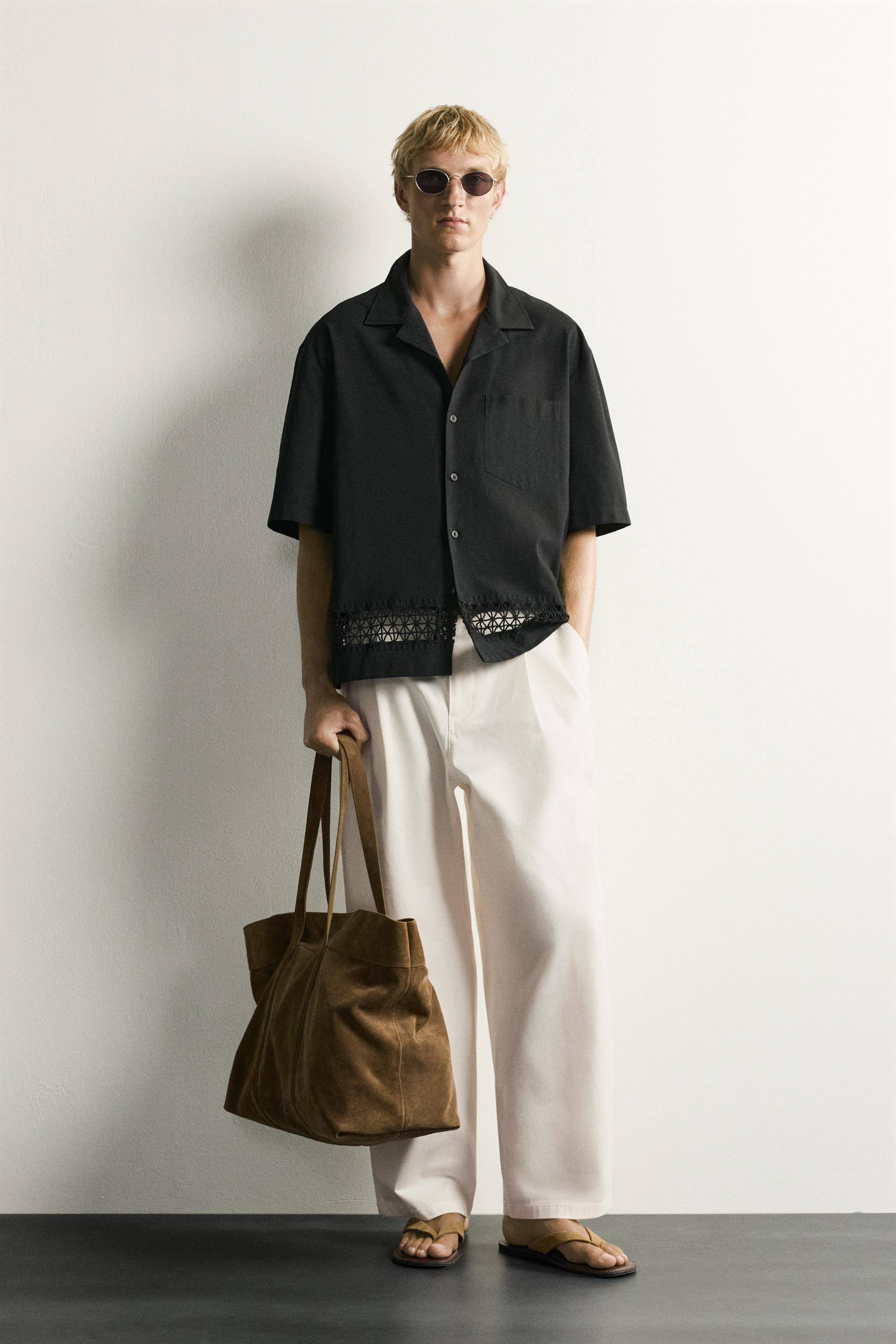 RELAXED FIT SHIRT WITH CONTRAST TRIM