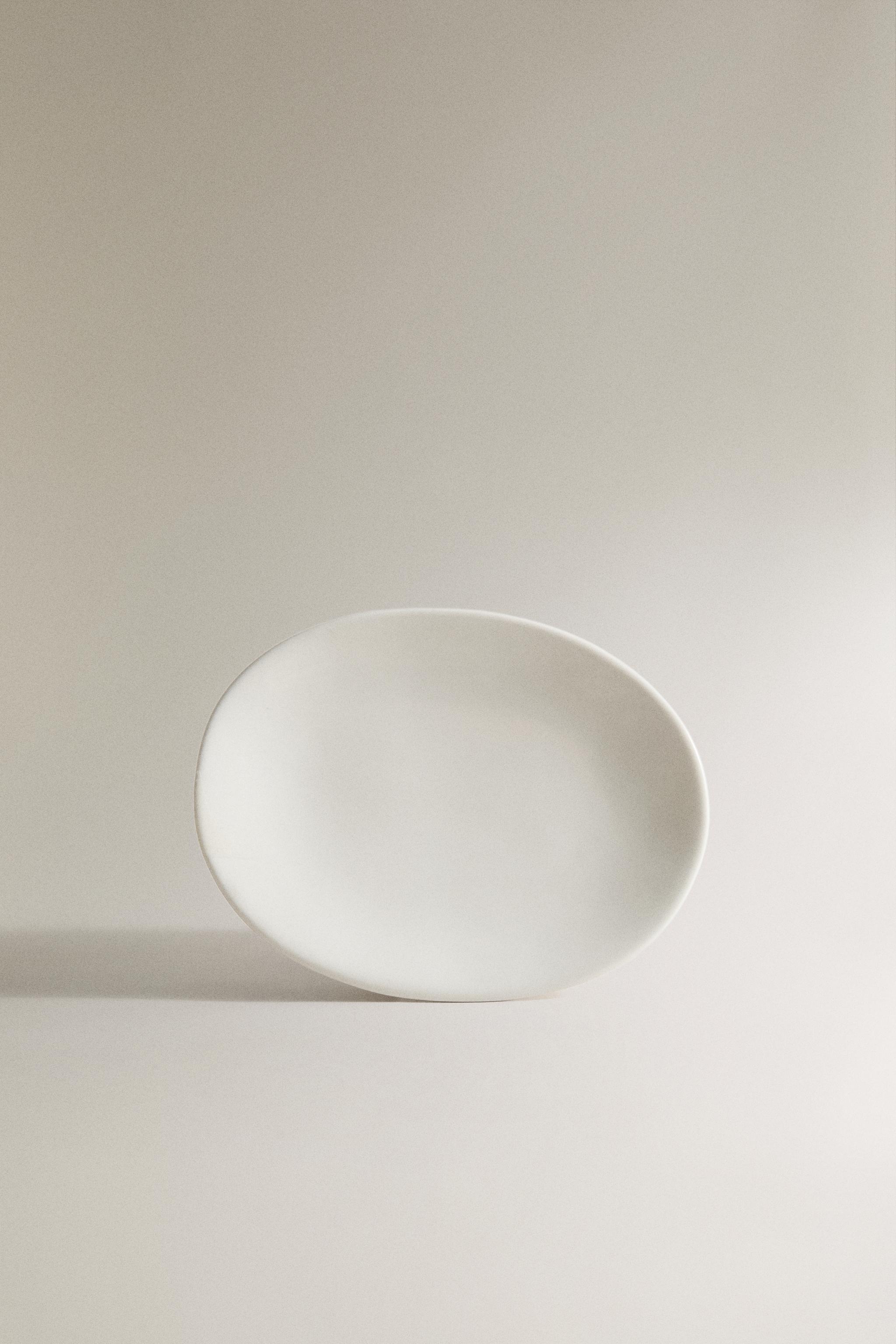 CREAM CERAMIC BATHROOM SOAP DISH — Cream