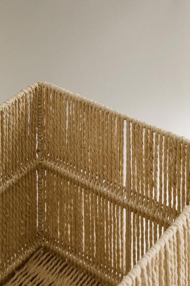 CORBEILLE PAPIER TRESSÉ - Écru de Zara - Image 3