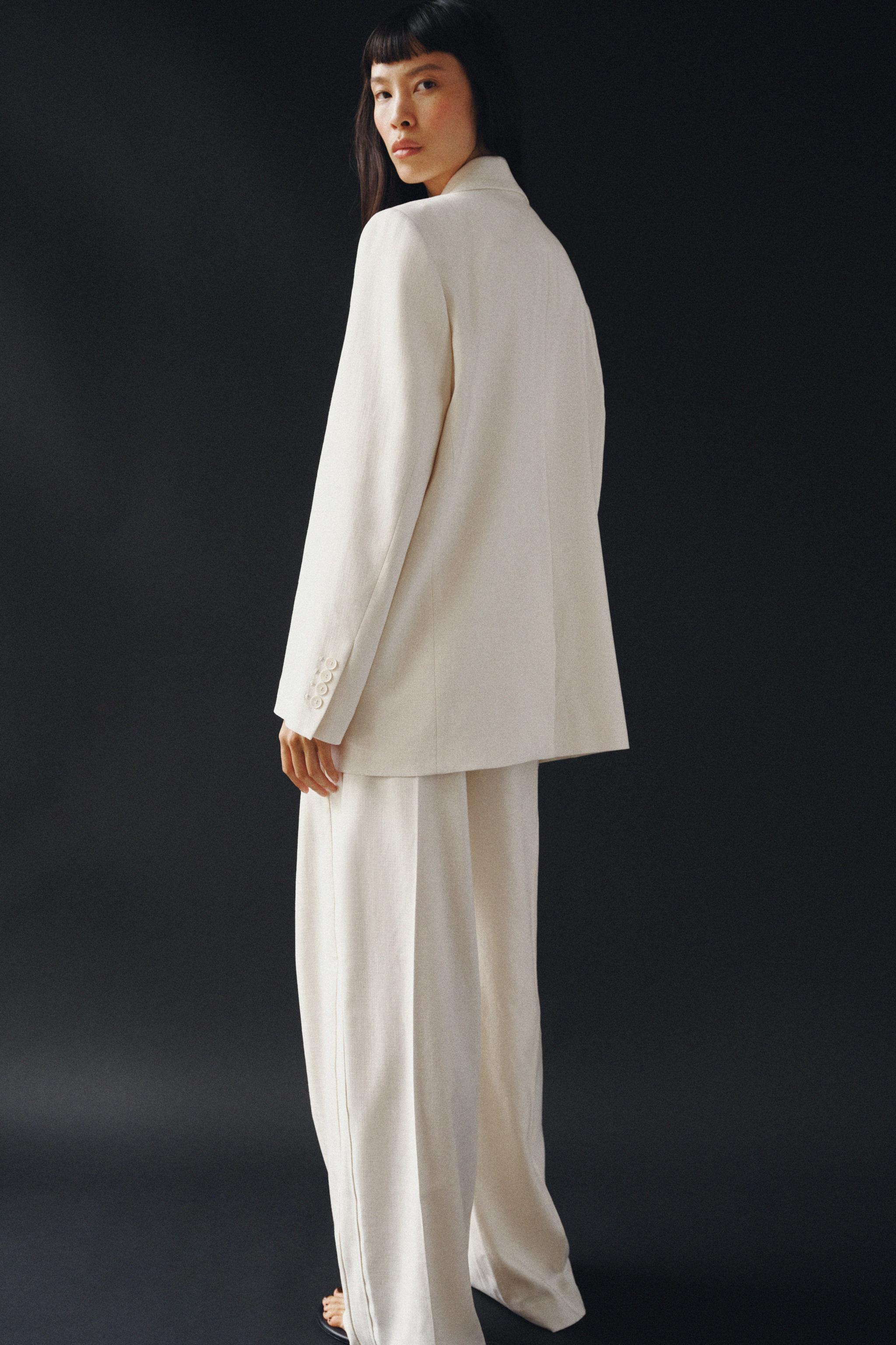 ZW COLLECTION OVERSIZE KRUVAZE BLAZER - Görsel 4