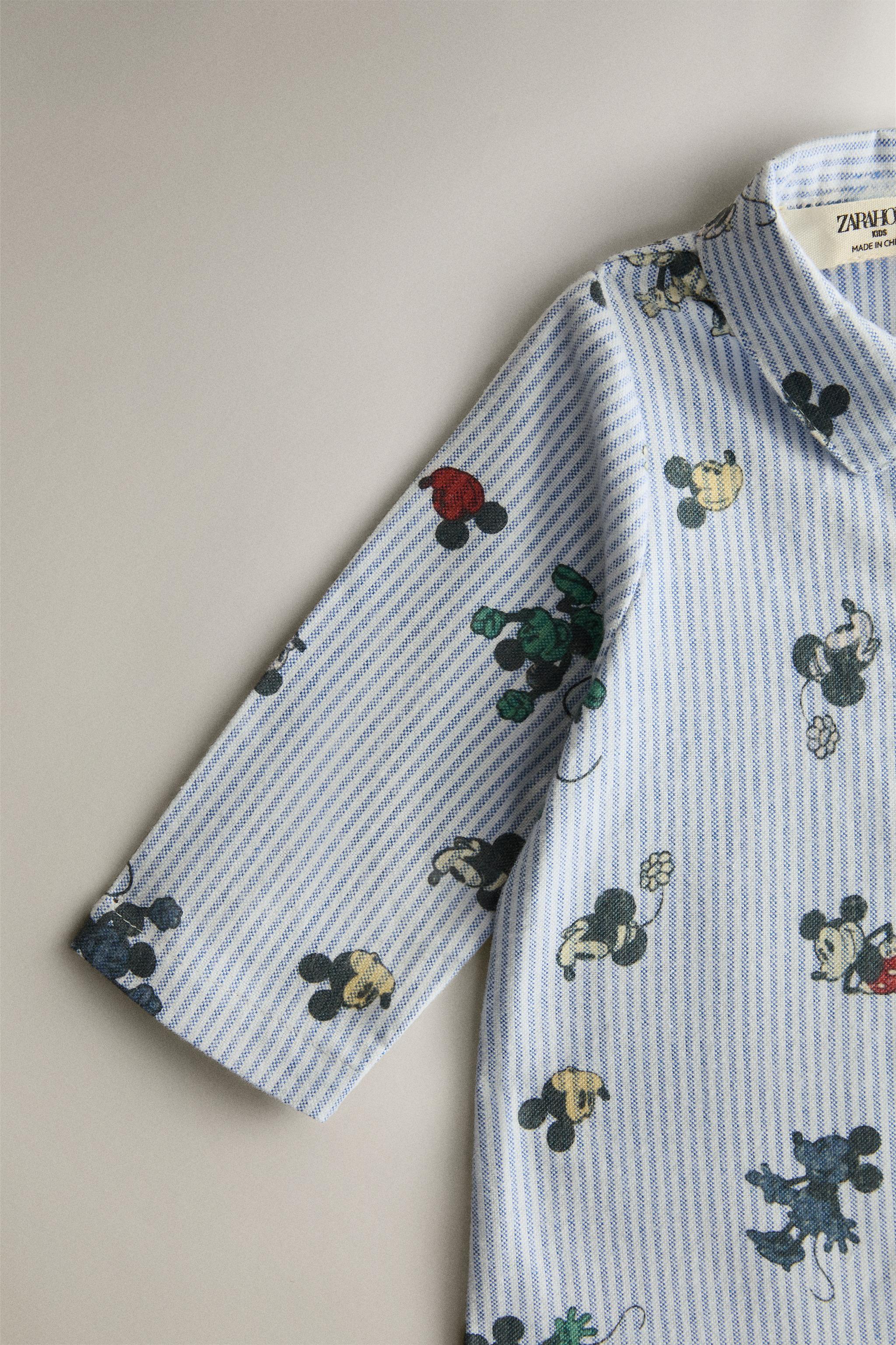 BABY MICKEY & MINNIE ©DISNEY FLANNEL FOOTED ROMPER