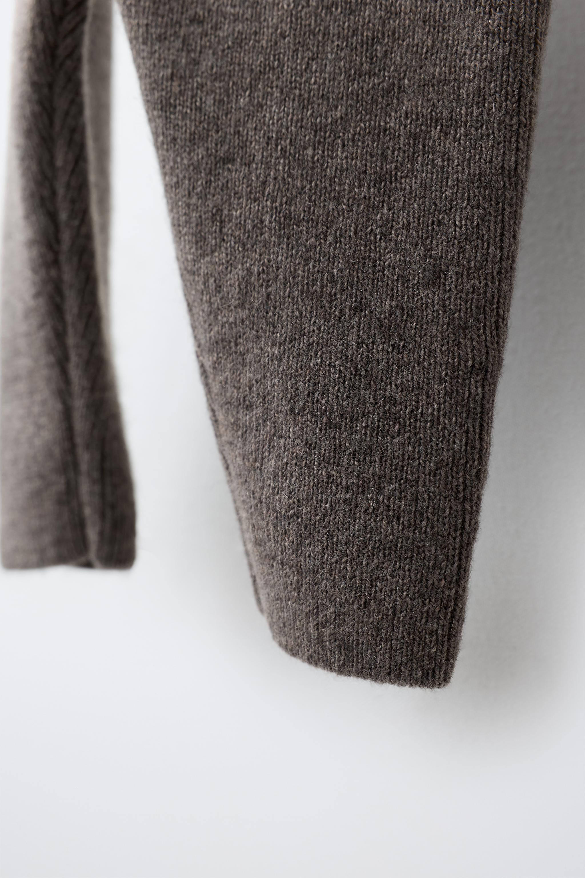 WOOL AND CASHMERE KNIT LEGGINGS