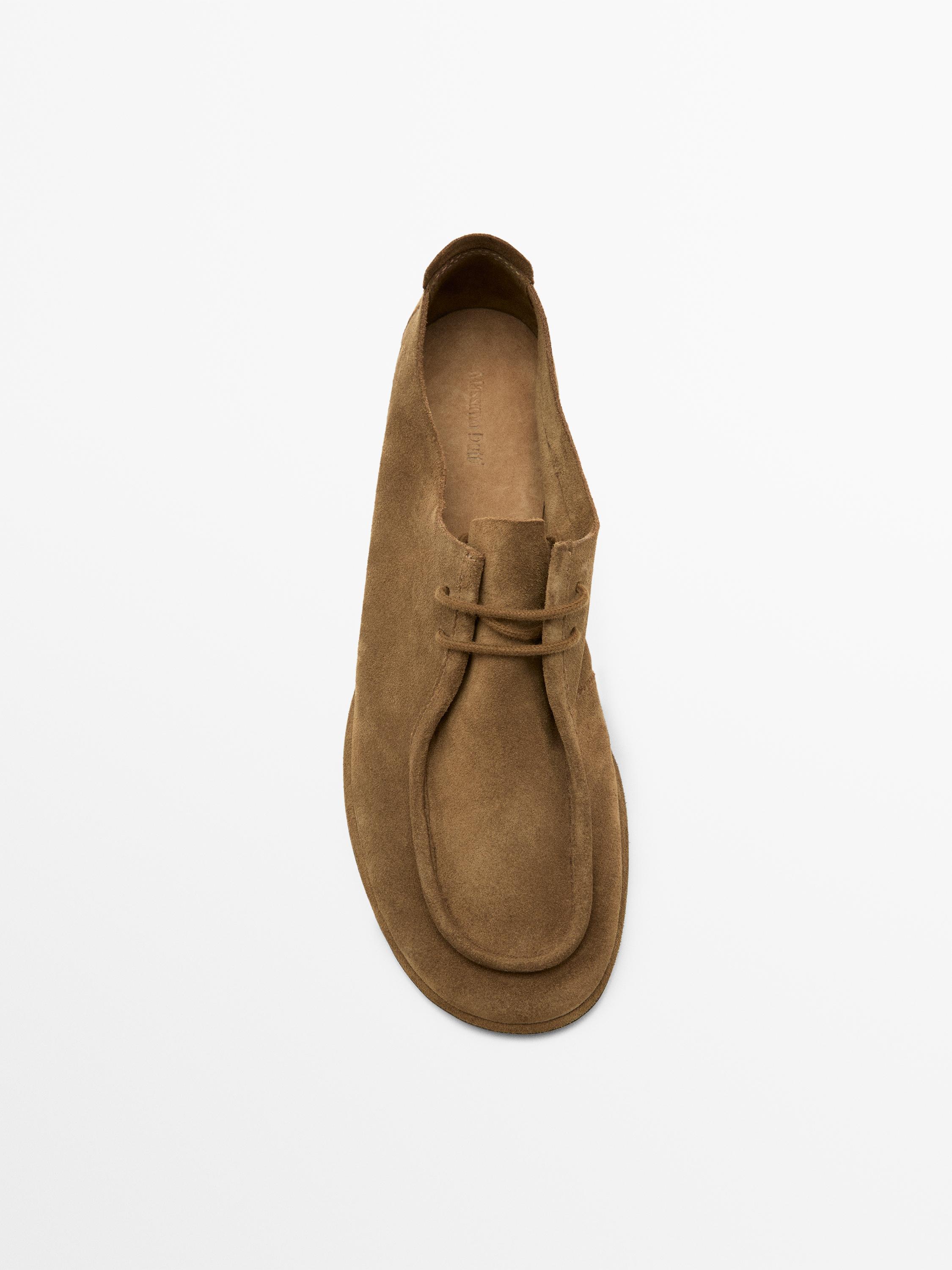 Chaussure soft en cuir à lacets