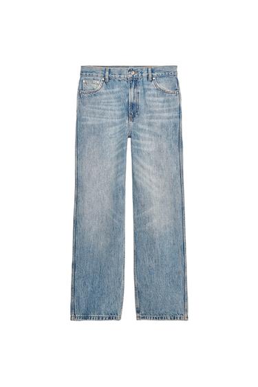 ZW COLLECTION STRAIGHT HIGH-WAIST CROPPED JEANS