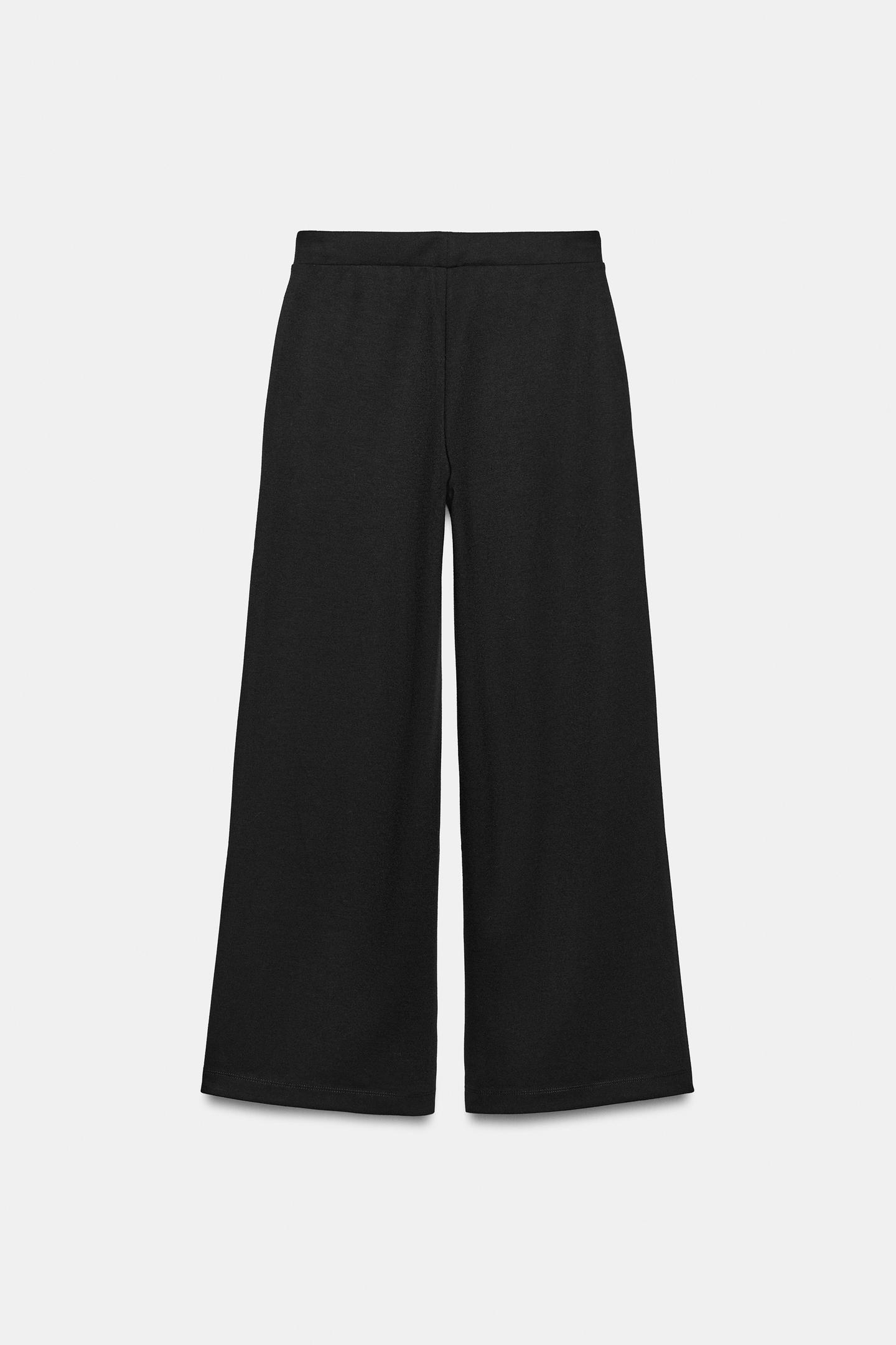 Женские брюки Zara Soft, цвет: Чёрный — фото 4