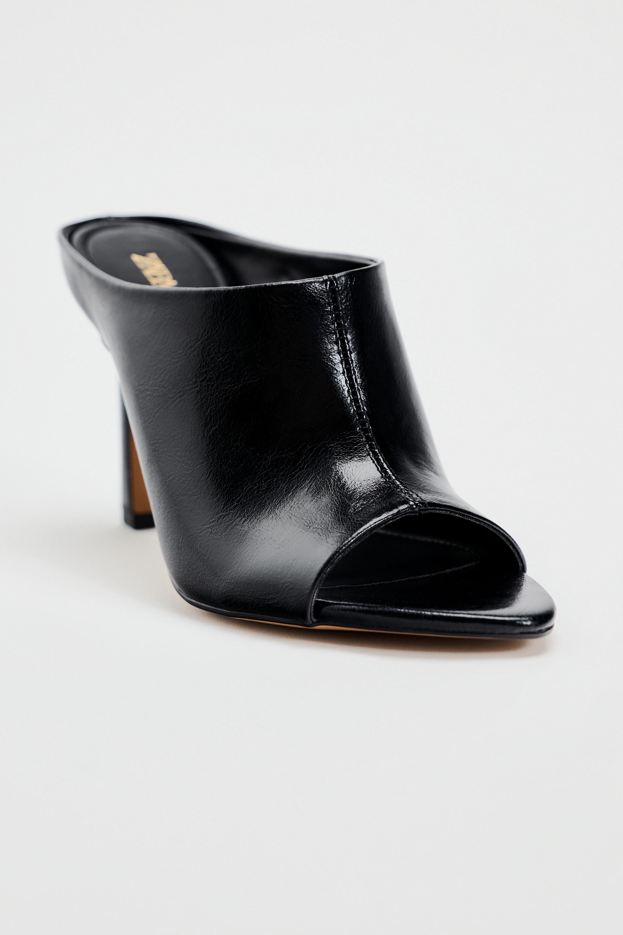 block heel mules zara
