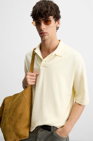 POLO COUPE DÉCONTRACTÉE - Jaune clair de Zara