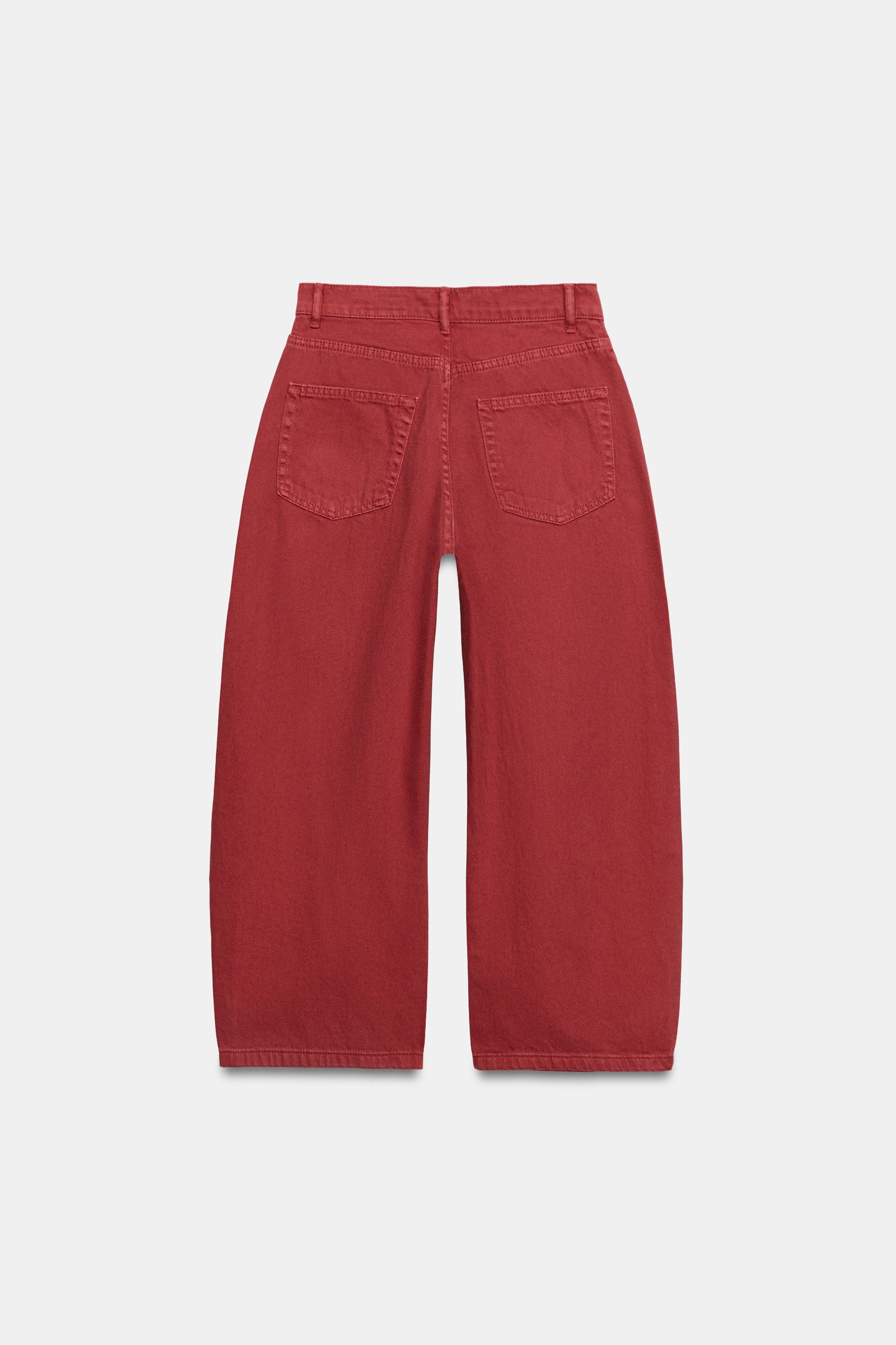 Zara ZW COLLECTION ORTA BEL BALON KAPRİ JEAN görsel 7