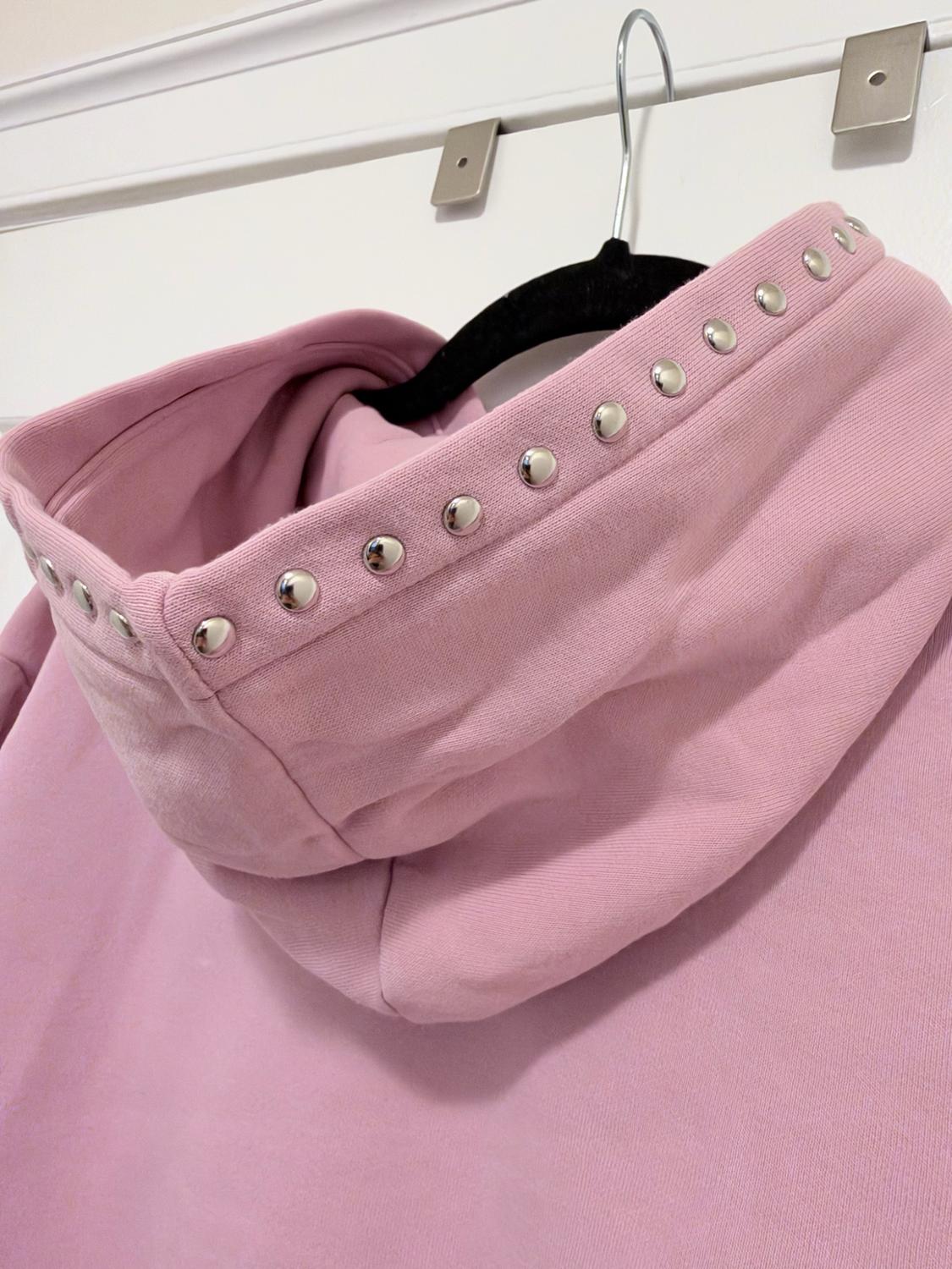 STUDDED HOODIE SWEATSHIRT - Image 4