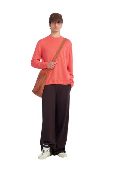JERSEY RELAXED FIT 100% LINO - Coral de Zara - Imagen 0