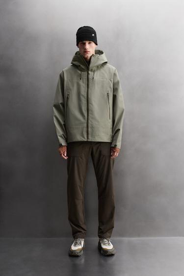 WATERPROOF 3L SHELL TECHNICAL JACKET - Light green by Zara