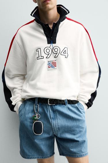 SWEAT COL ZIPPÉ USA 94 FIFA WORLD CUP™ FIFA CLASSICS - Blanc cassé de Zara - Image 4