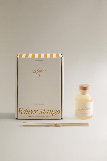 (120 ML) VETIVER MANGO REED DIFFUSERS - Orange by Zara - Image 1