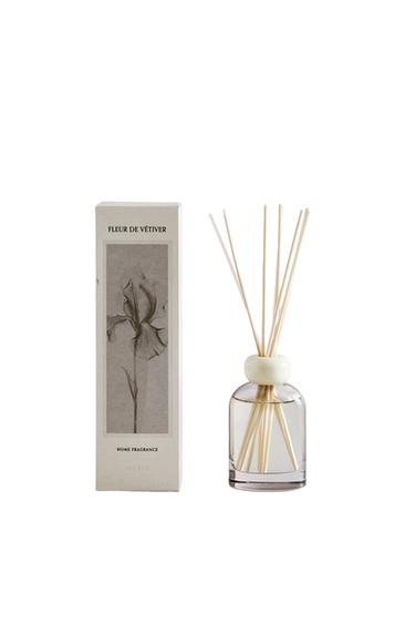 Zara (4.06 oz) FLEUR DE VÉTIVER SCENTED REED DIFFUSER - Gray / Beige