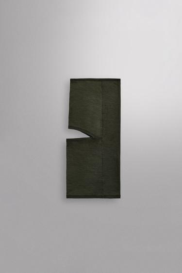 WOOL BLEND BALACLAVA - Green by Zara