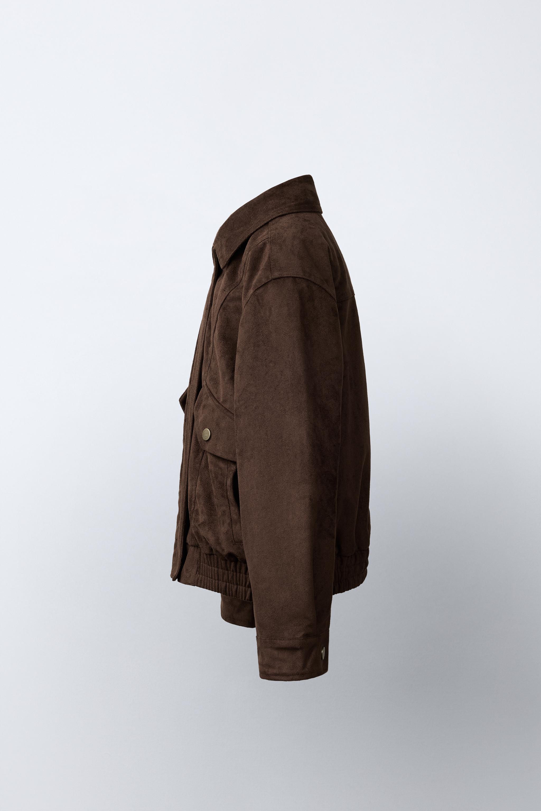 BLOUSON BOMBER EFFET DAIM