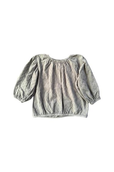 DAISY EMBROIDERY BALLOON SHIRT