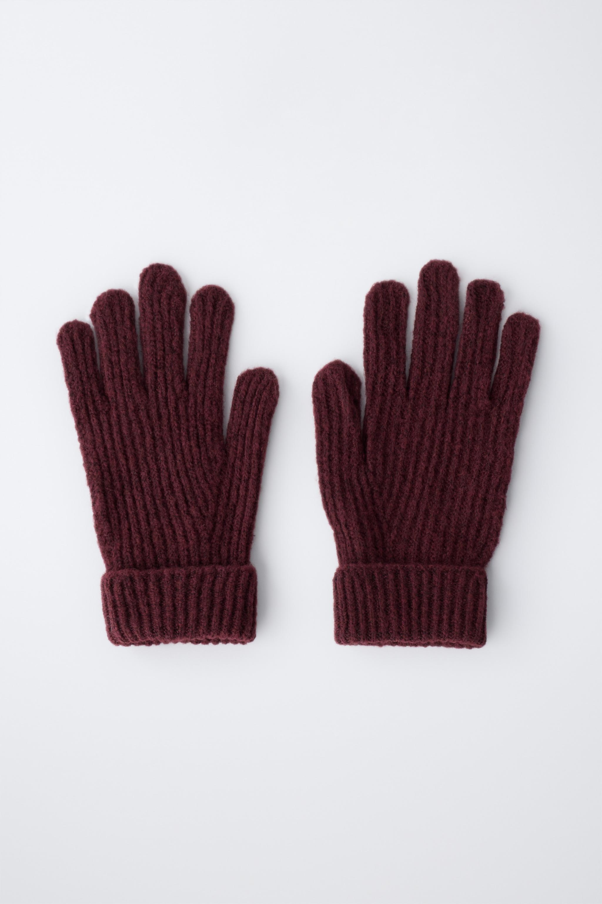 PLAIN KNIT GLOVES