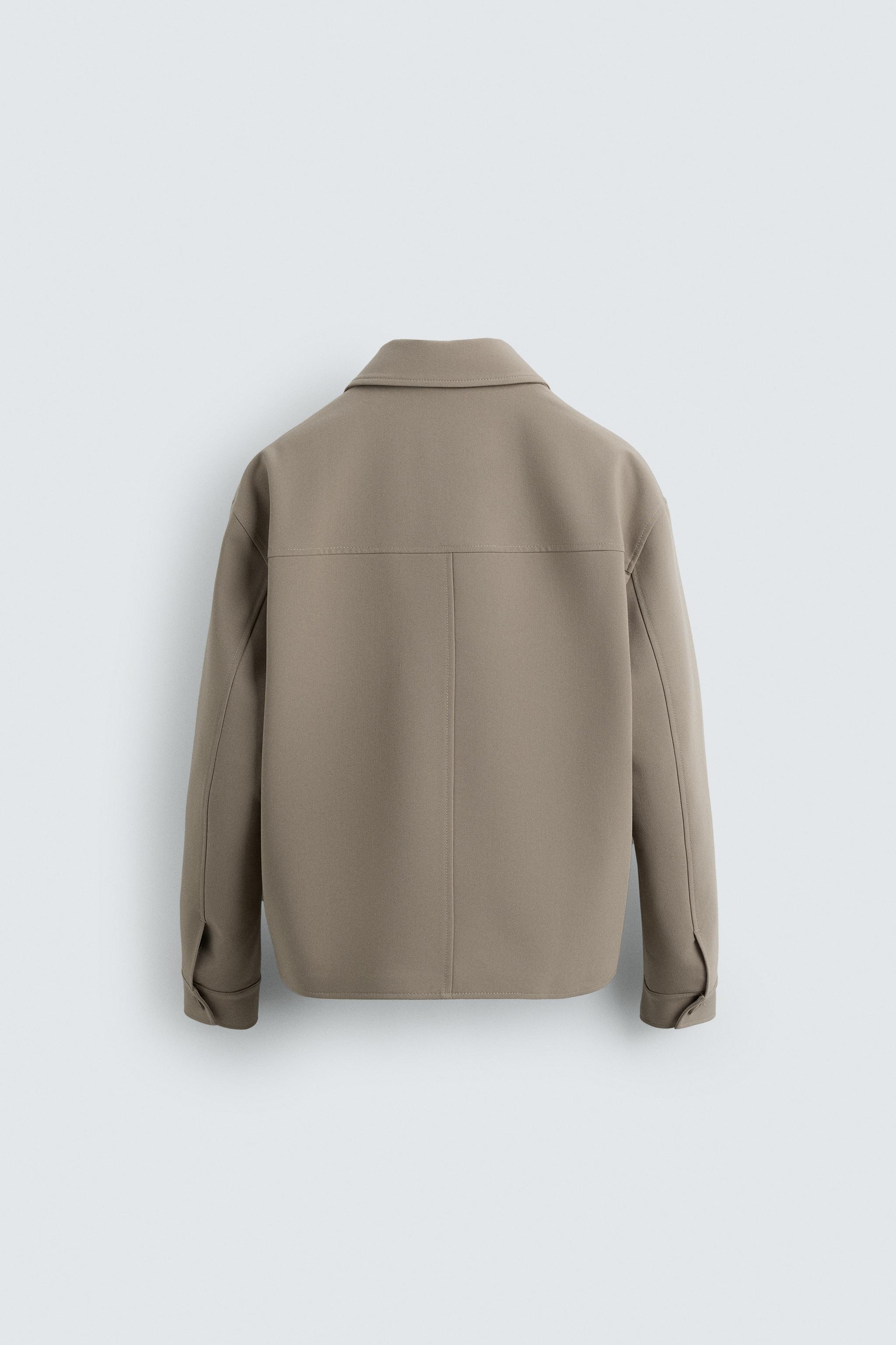 ボクシーフィットシャツジャケット - ライトゴールデンブラウン | ZARA