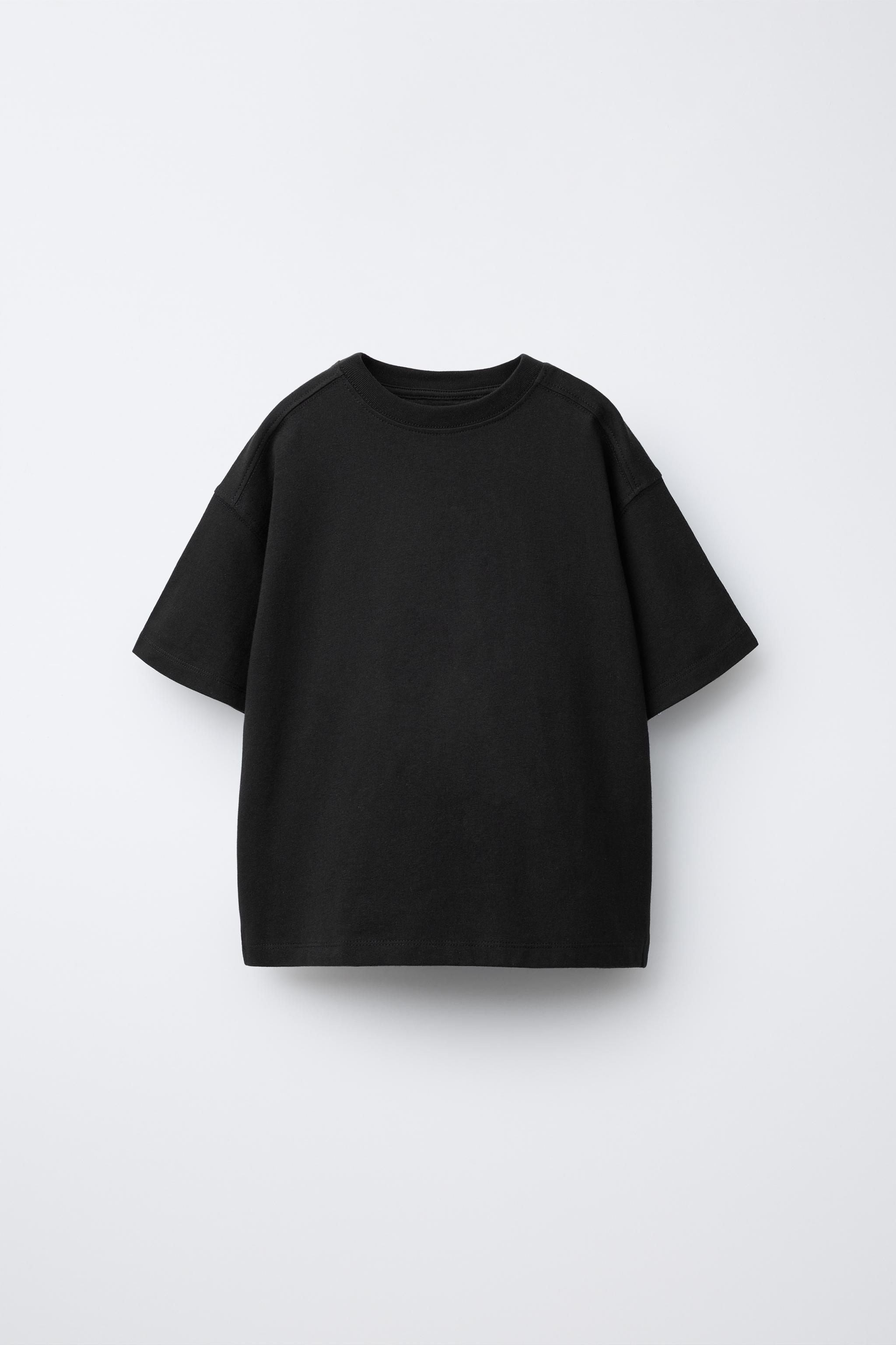 PLAIN T-SHIRT — Black
