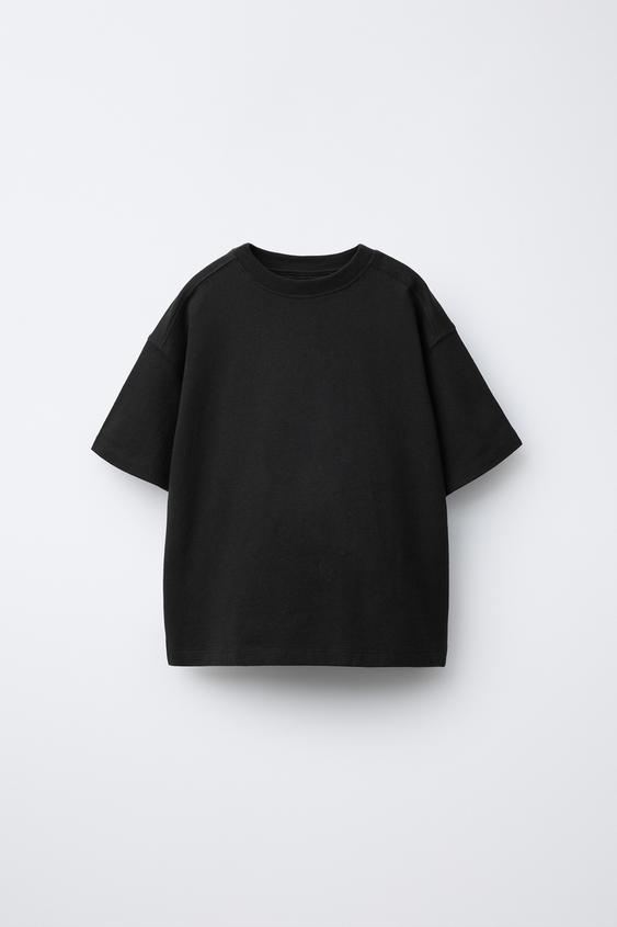 PLAIN T-SHIRT - Black by Zara - Image 0