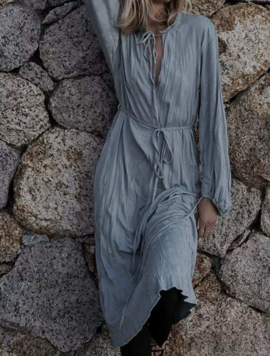 WRINKLE LOOK DRESS - Image 4
