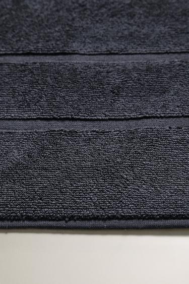 NON-SLIP COTTON BATH MAT - Black by Zara - Image 1