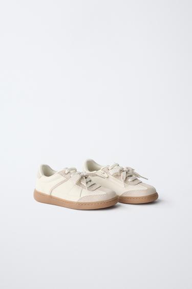 SNEAKERS WITH BOW DETAIL - White by Zara - Image 1