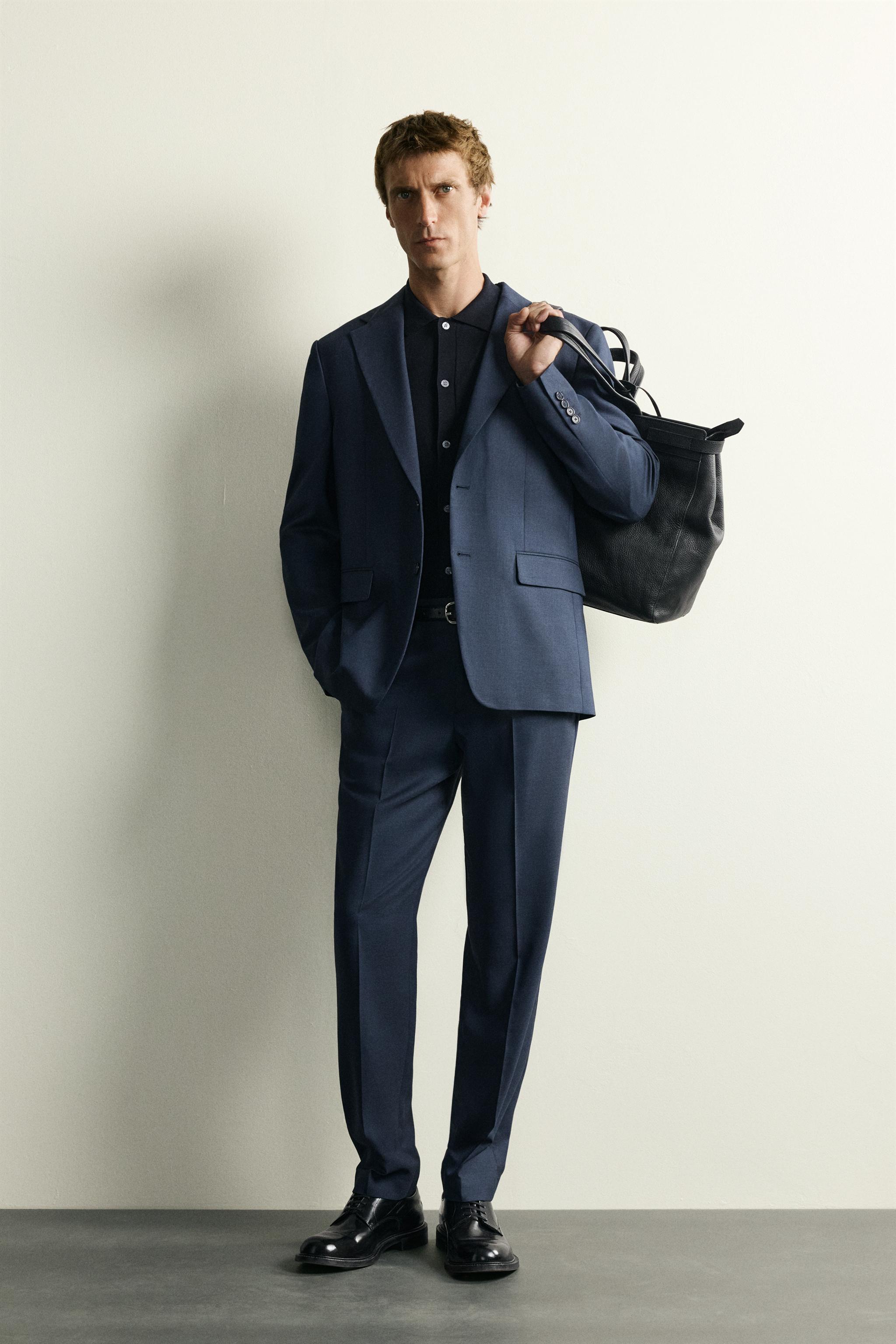 PLAID SUIT REGULAR FIT PANTS