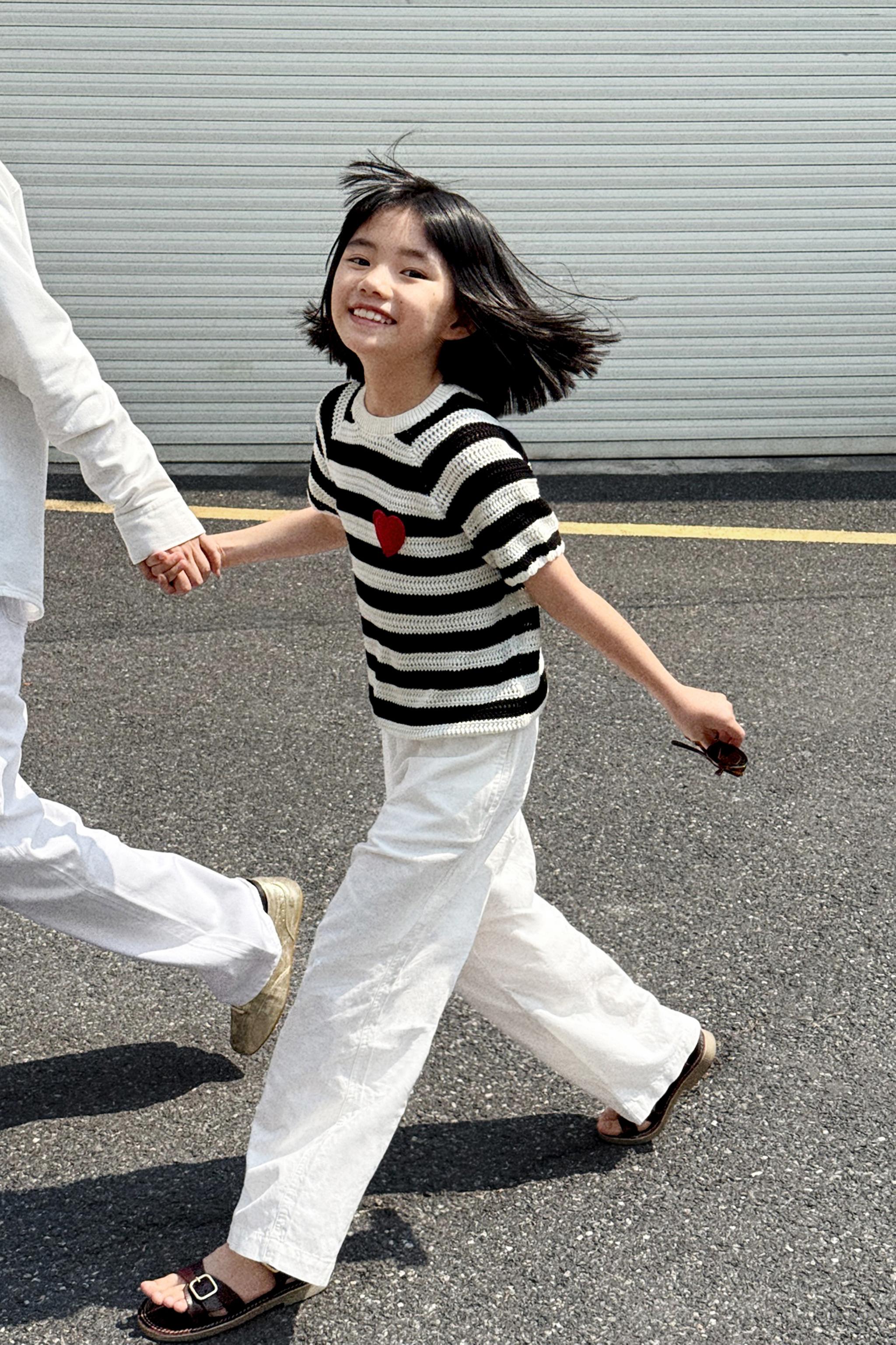 女の子用tシャツ ストライプ | ZARA 日本