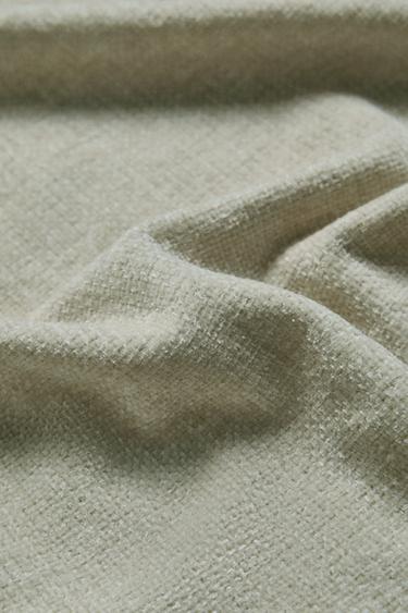 CHENILLE THROW - Light green by Zara
