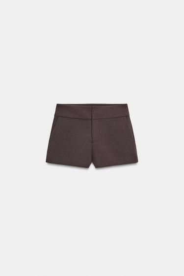 MINI SHORTS - Dark aubergine by Zara - Image 5