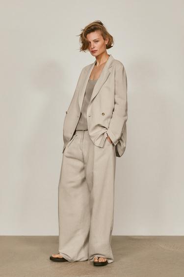 Zara Oversize double-breasted blazer - LIMITED EDITION - Sand