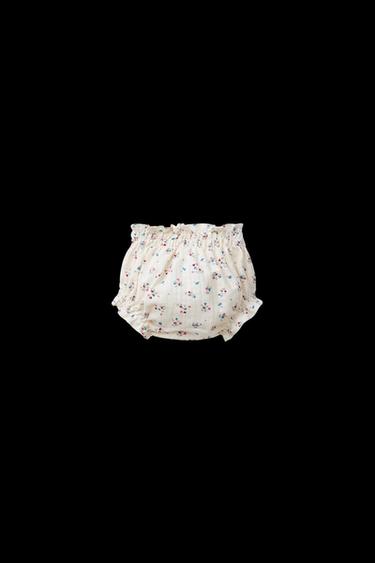FLORAL PRINT BRIEFS - Ecru by Zara