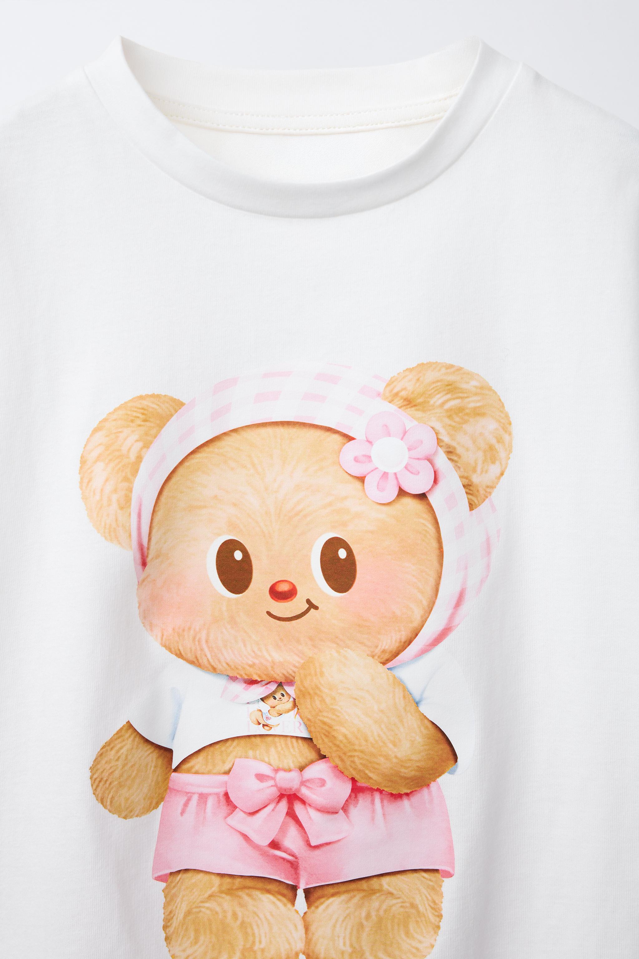 パジャマ 6～14歳/ バターベア チェック柄パジャマ © - ピンク | ZARA