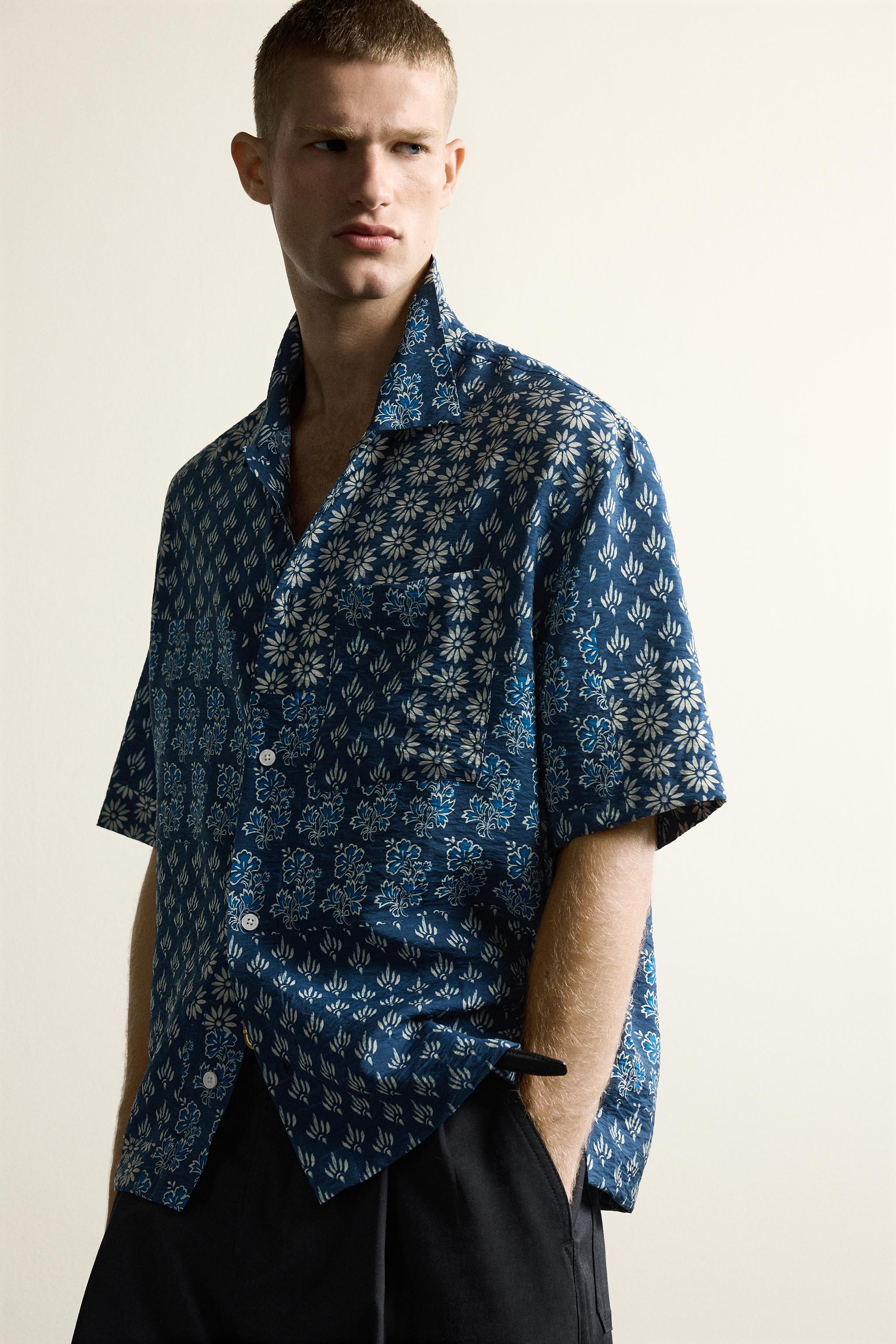 PATCHWORK PRINT RELAXED FIT SHIRT