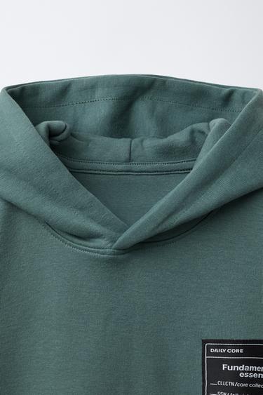 INTERLOCK SHORT SLEEVE HOODIE AND BERMUDA SHORTS SET - Green by Zara - Image 6