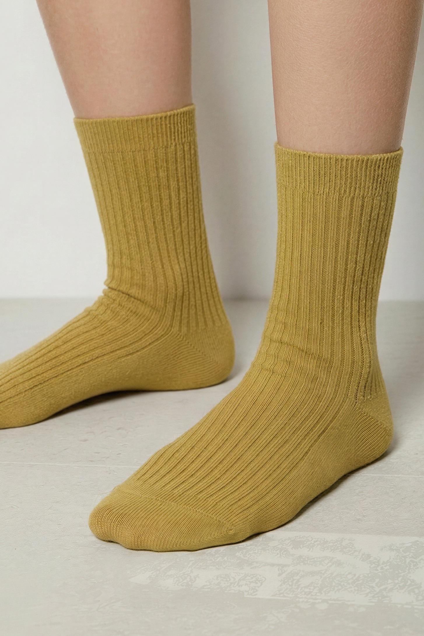 LOT DE DEUX PAIRES CHAUSSETTES CANNELÉES