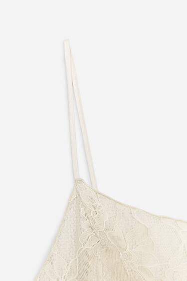 SEAMLESS LACE TOP - Beige-pink by Zara - Image 5