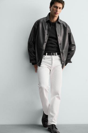 STRAIGHT ANKLE FIT JEANS - White by Zara - Image 4