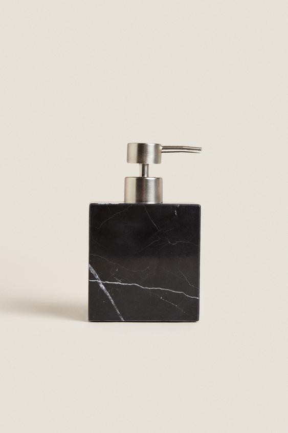 BLACK MARBLE SOAP DISPENSER Black ZARA United Kingdom