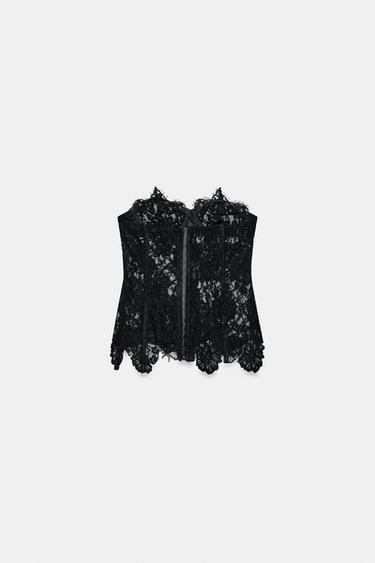CORSET DENTELLE ZW COLLECTION - Noir de Zara - Image 7