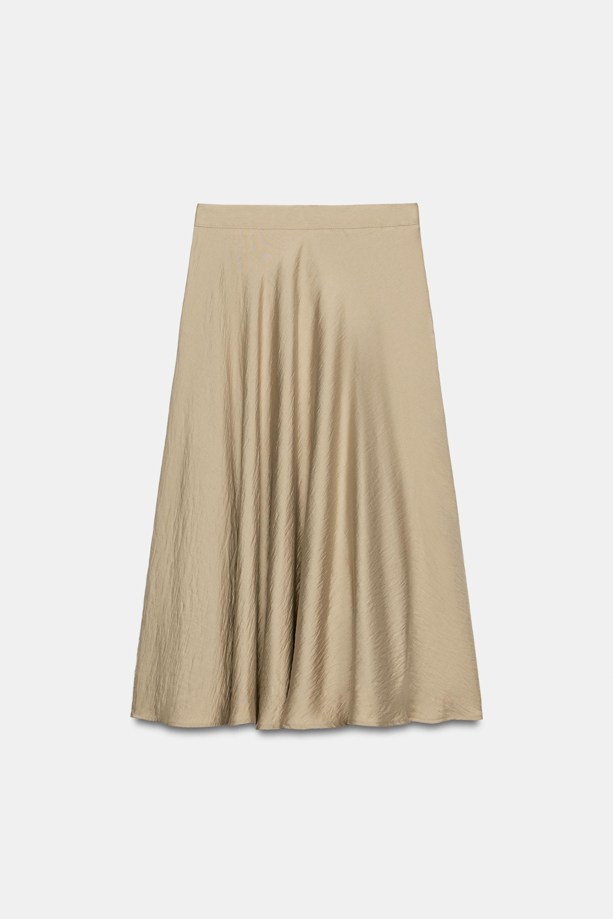 Женские юбки Zara BUCKLE MIDI SKIRT — фото 5