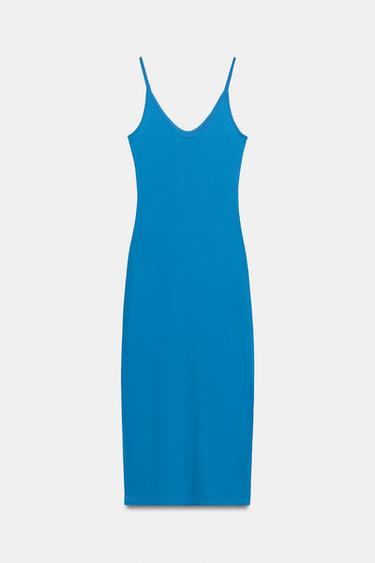 LONG STRAPPY DRESS - Electric blue by Zara - Image 6